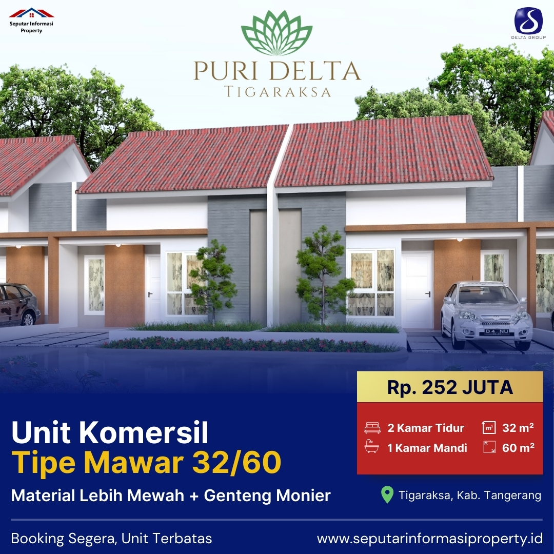 Listing Tipe Mawar Puri Delta Tigaraksa
